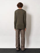 Rick Owens Basic LS T viscose blend T-shirt - Verde