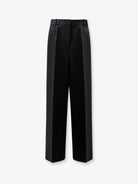 Toteme Viscose and wool trousers - Black
