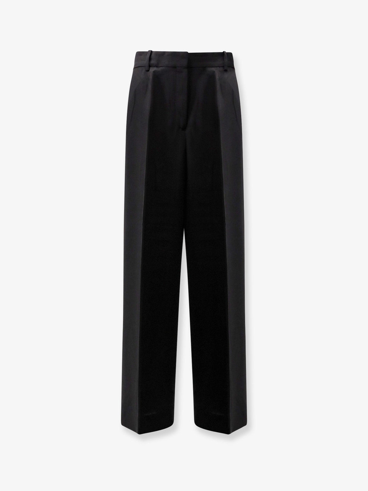 Toteme Viscose and wool trousers - Black