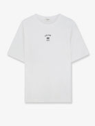 Celine Cotton blend T-shirt with front logo print - Offwhiteblack