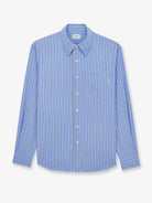 Saint Laurent Cassandre cotton shirt - Bleucraienoir