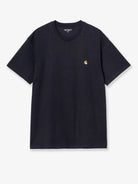 Carhartt WIP Chase cotton t-shirt - Darknavygold