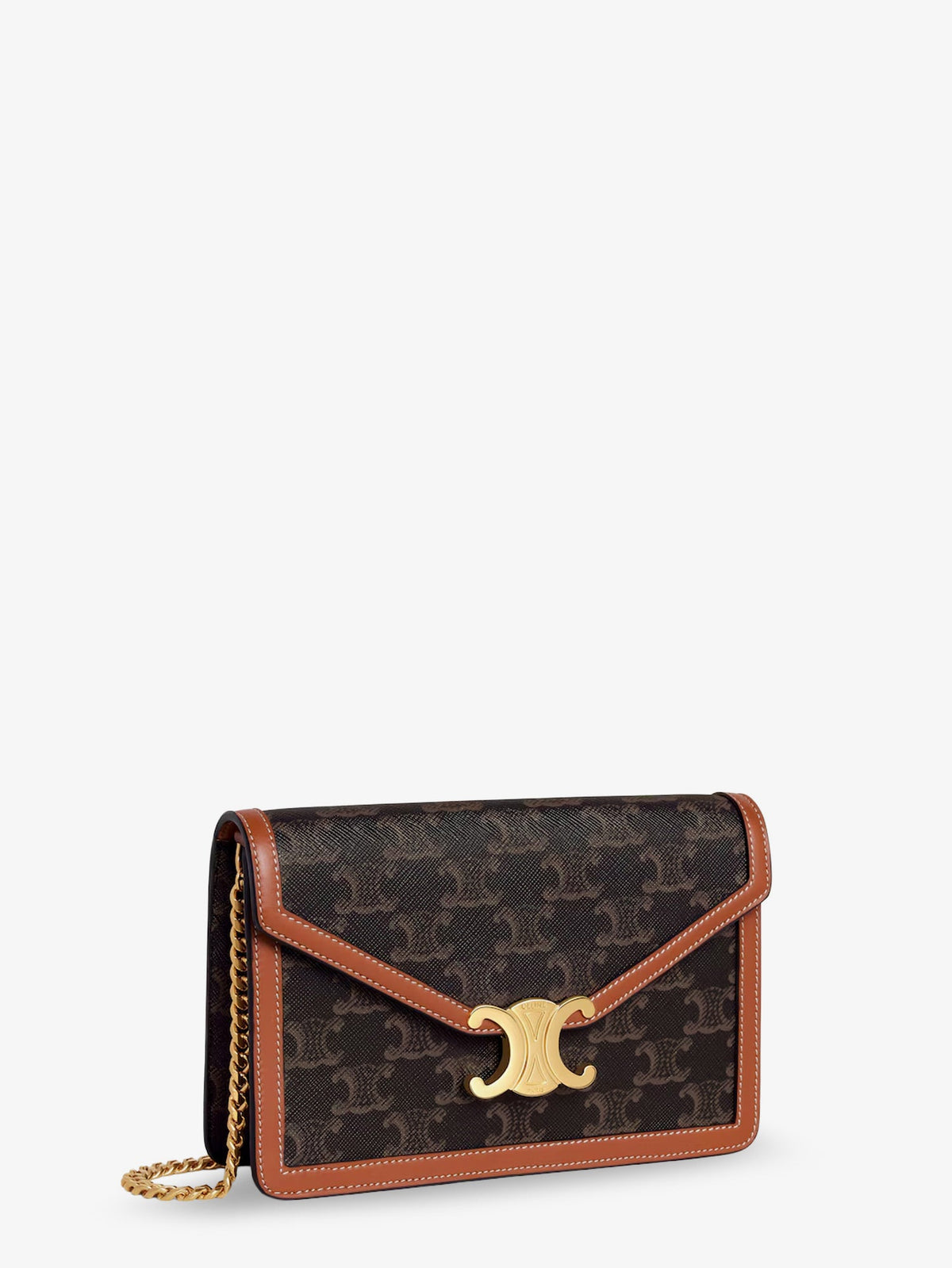 Celine Wallet on Chain Margo shoulder bag - Tan