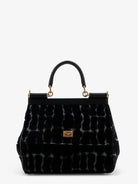 Dolce & Gabbana Sicily velvet handbag - Neroantracite