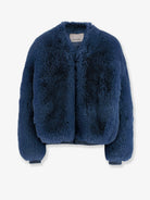 The Frankie Shop Senna faux fur jacket - Navy