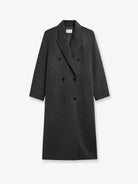 The Frankie Shop Gaia wool coat - Dark Grey Melange