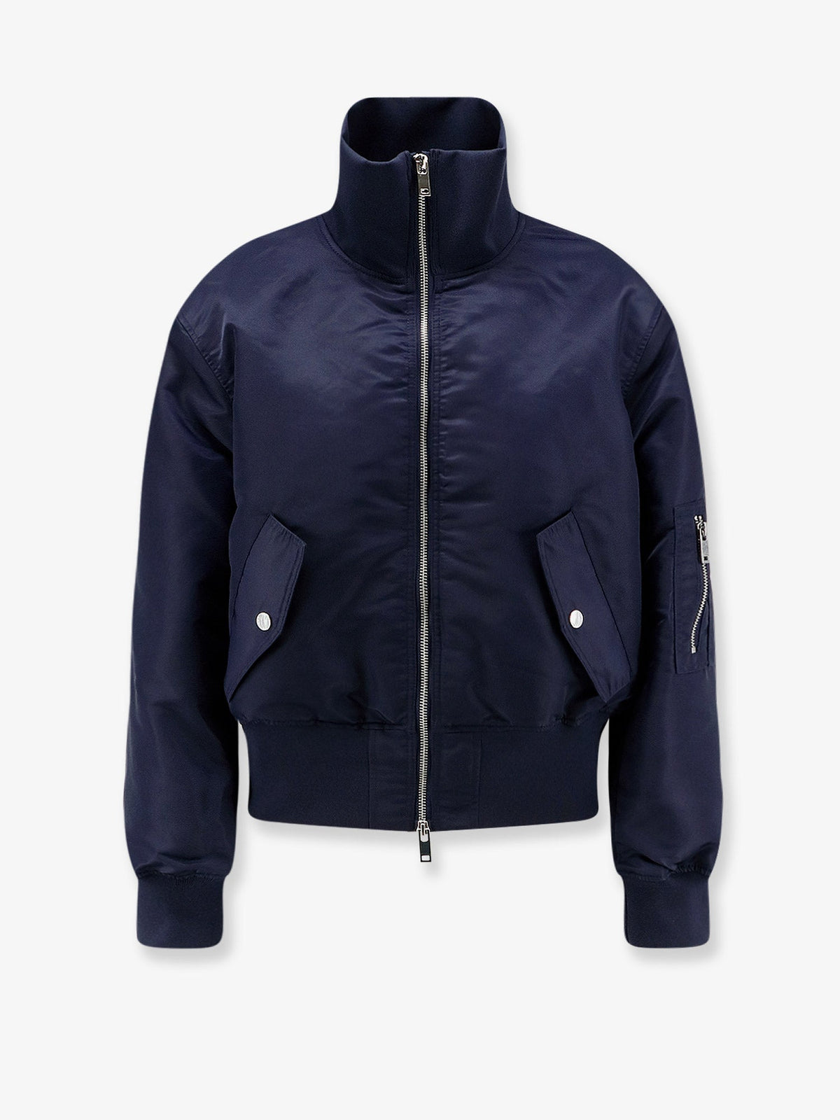 The Frankie Shop Nylon crop jacket - Navy