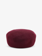 The Frankie Shop Noxley Pillbox wool beret hat - Burgundy