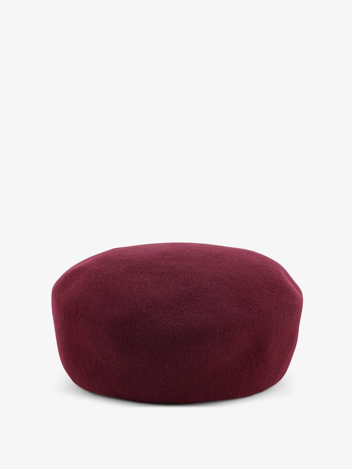 The Frankie Shop Noxley Pillbox wool beret hat - Burgundy