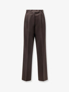 The Frankie Shop Bea Suit Tailored Pants - Dark Expresso