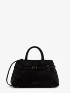 Manu Atelier Le Cambon 25 suede crossbody bag - Black