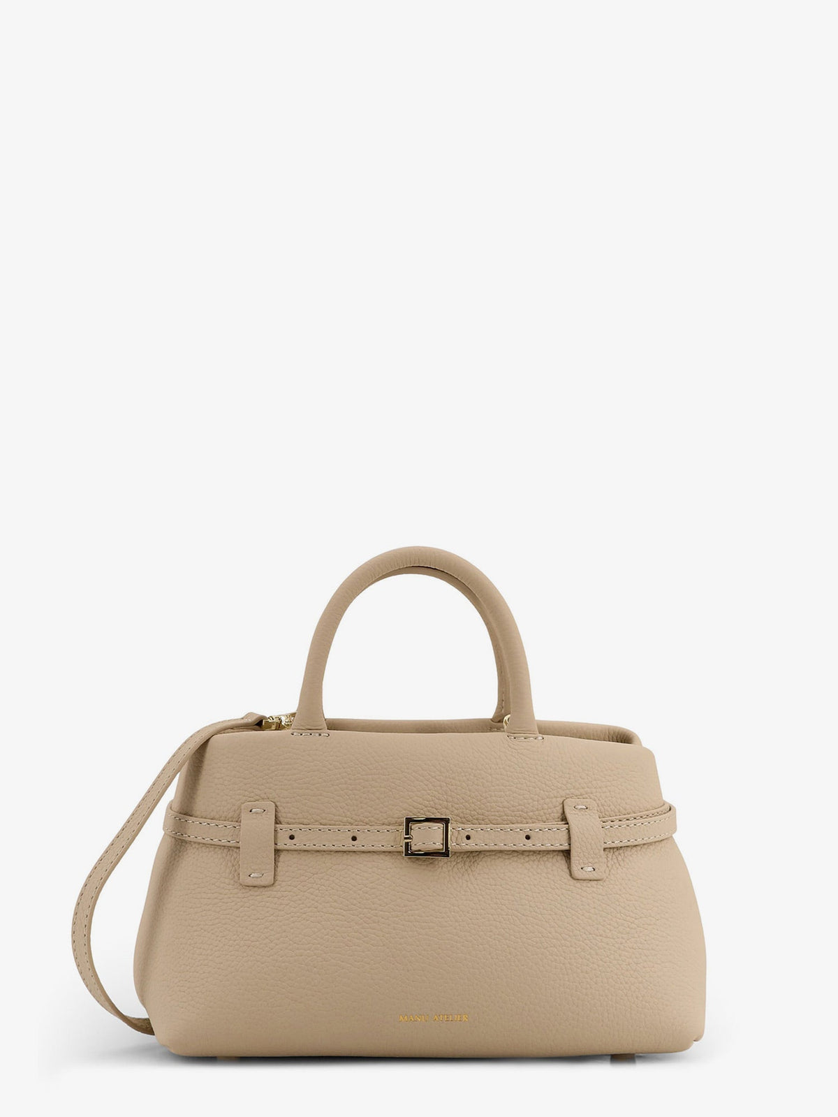Manu Atelier Le Cambon 25 leather handbag - Vanilla