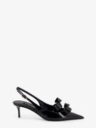 Dolce & Gabbana Patent leather sandals with front bow detail - Nero