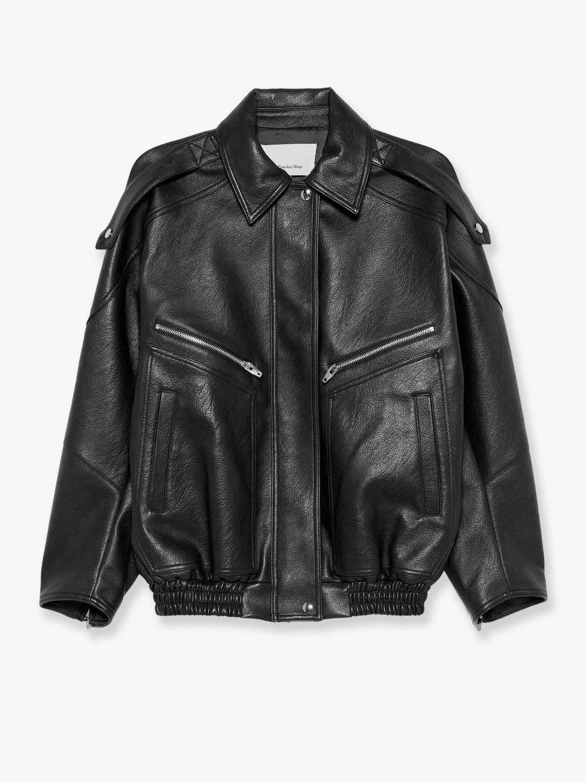 The Frankie Shop Hudson faux leather jacket - Black