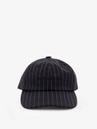 The Frankie Shop Frankie Baseball Cap - Black/White Pinstripe