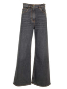 Etro Wide Leg Jeans - Grey