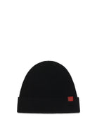 Kiton Wool Beanie Hat - Black