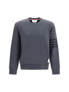 Thom Browne 4-Bar cotton crewneck Sweatshirt - Charcoal