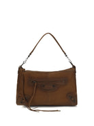 Balenciaga Medium Le City Moto Shoulder Bag - Caramel