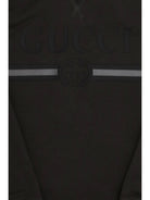 Gucci Cotton Hooded Sweatshirt with print for Boy - Dusty Dark Grey/Mc