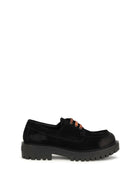 Prada Suede lace-up Loafers - Black