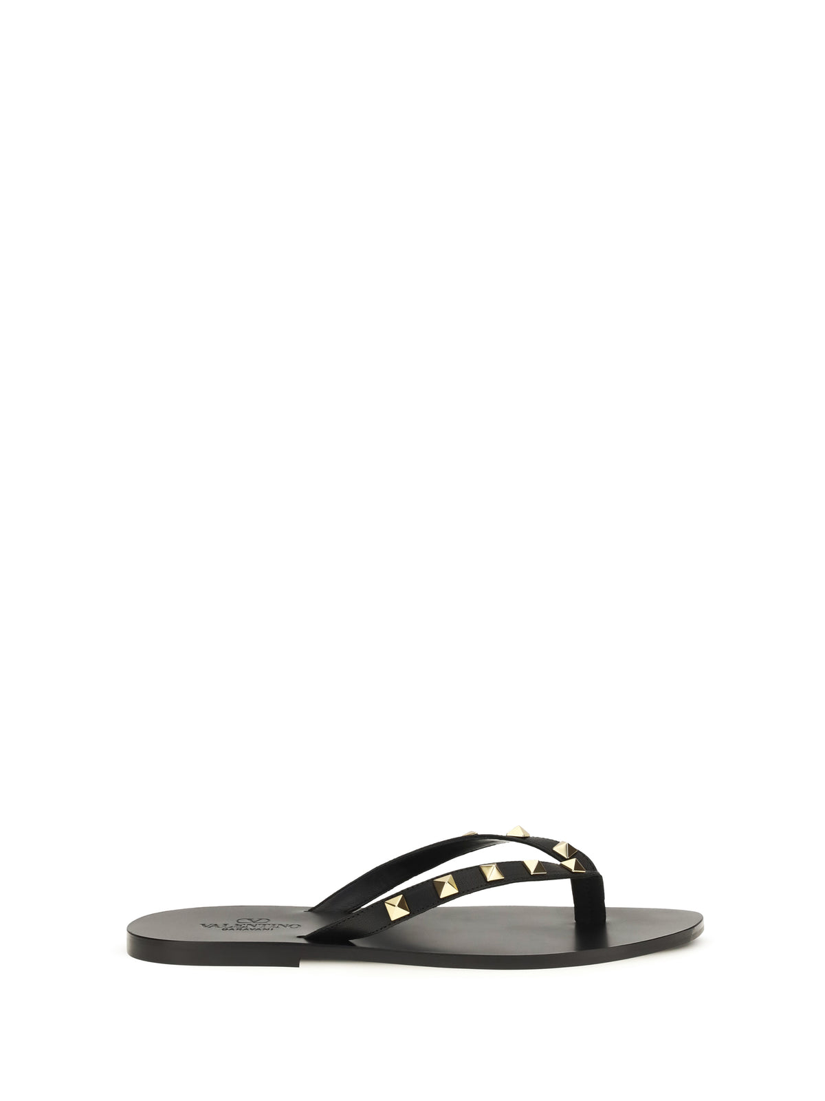 Valentino Garavani Rockstud thong Sandals - Black