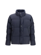 Stone Island Quilted high-neck Puffer Jacket - Navy Blue