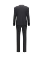 Giorgio Armani Linea soft single breasted Suit in virgin wool - Black