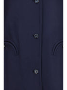 Blazé Milano Nitak Woolly wool trench Coat - Navy