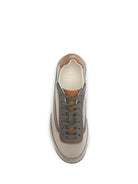Brunello Cucinelli Lace-up suede Sneakers - Kaky+Stone+Piombo+Cuoio