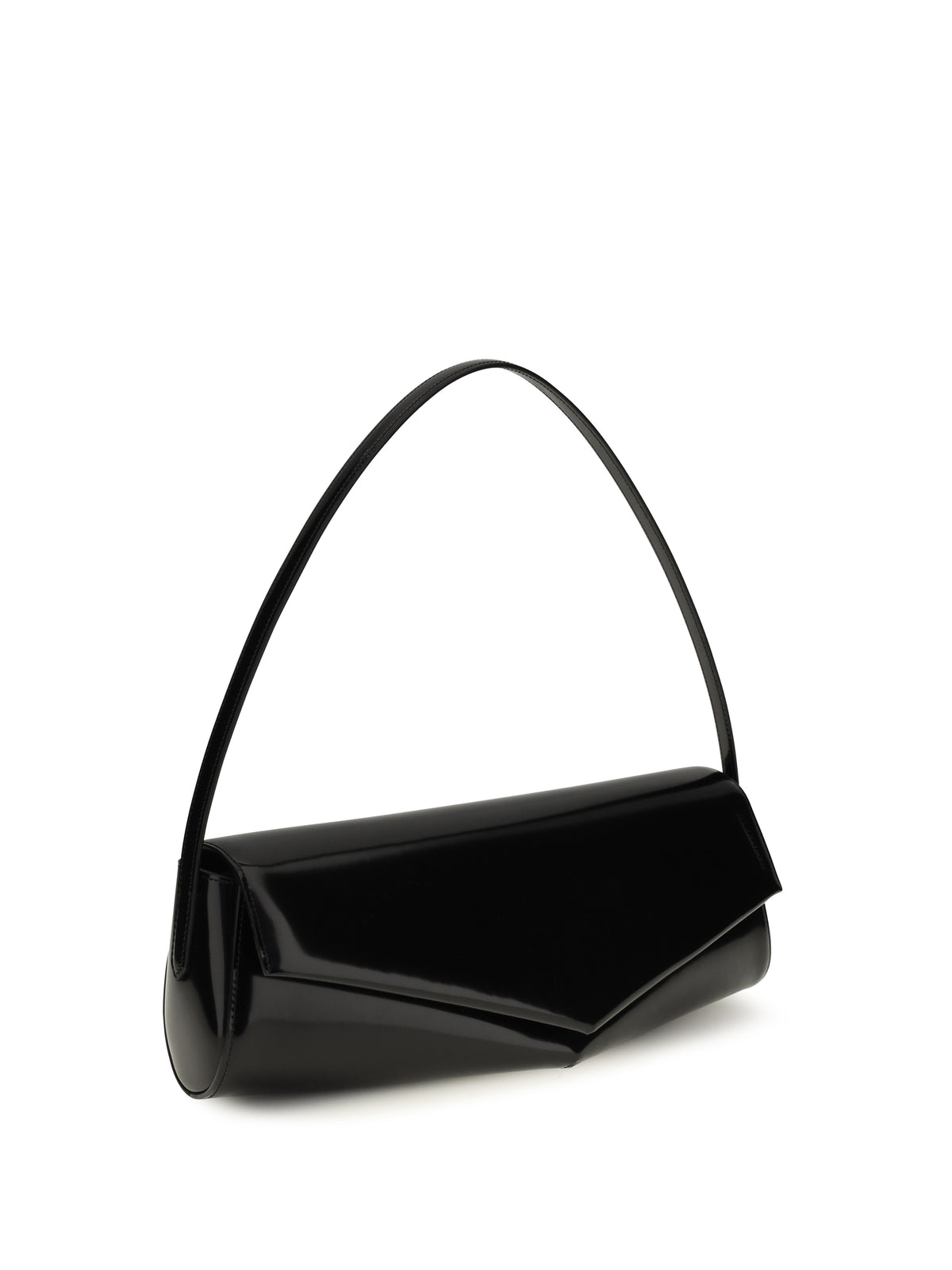 Jil Sander Kante leather Shoulder Bag - Black