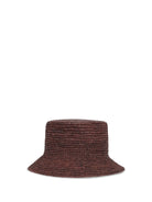 Vivienne Westwood Orb raffia Bucket Hat - Chocolate