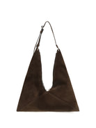 Moschino Suede Hobo Tote Bag - Cioccolato
