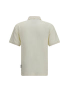 Palm Angels Cotton Polo with embroidered logo - Off White - Anthracite