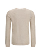 Aragona Cashmere Crewneck Sweater in cashmere and linen - Beige