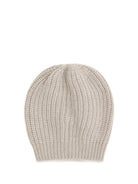 Brunello Cucinelli Cashmere Beanie with sequins - Rustic Beige