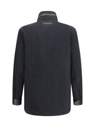 Brioni Performa wool blend Sahariana Jacket - Midnight Blue - Col