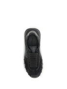 Dolce & Gabbana Leather and lace Sneakers - Black/Black