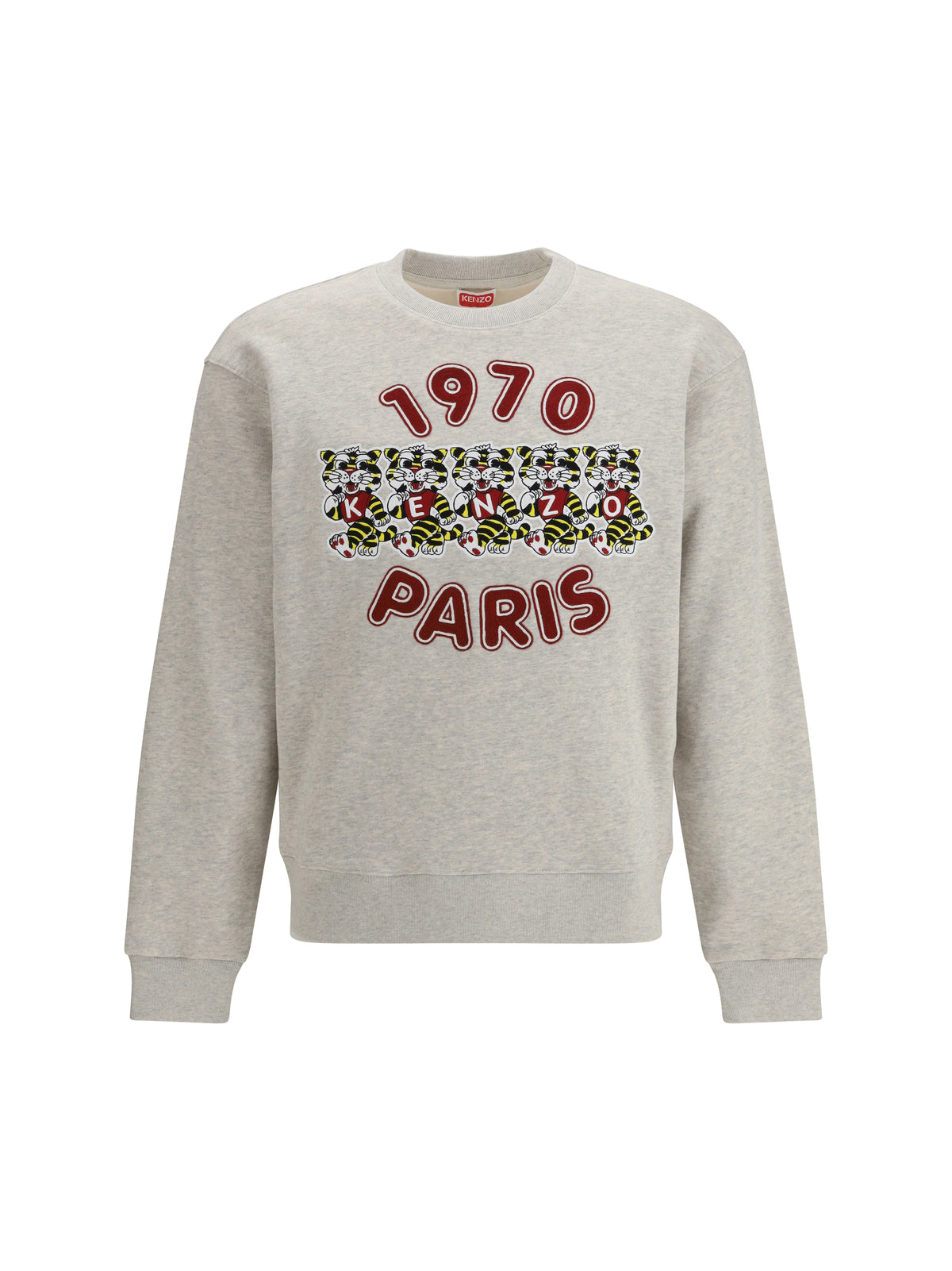 Kenzo Wild Tiger cotton Sweatshirt - Pale Grey