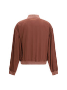Versace Overdyed silk Jacket - Light Aubergine