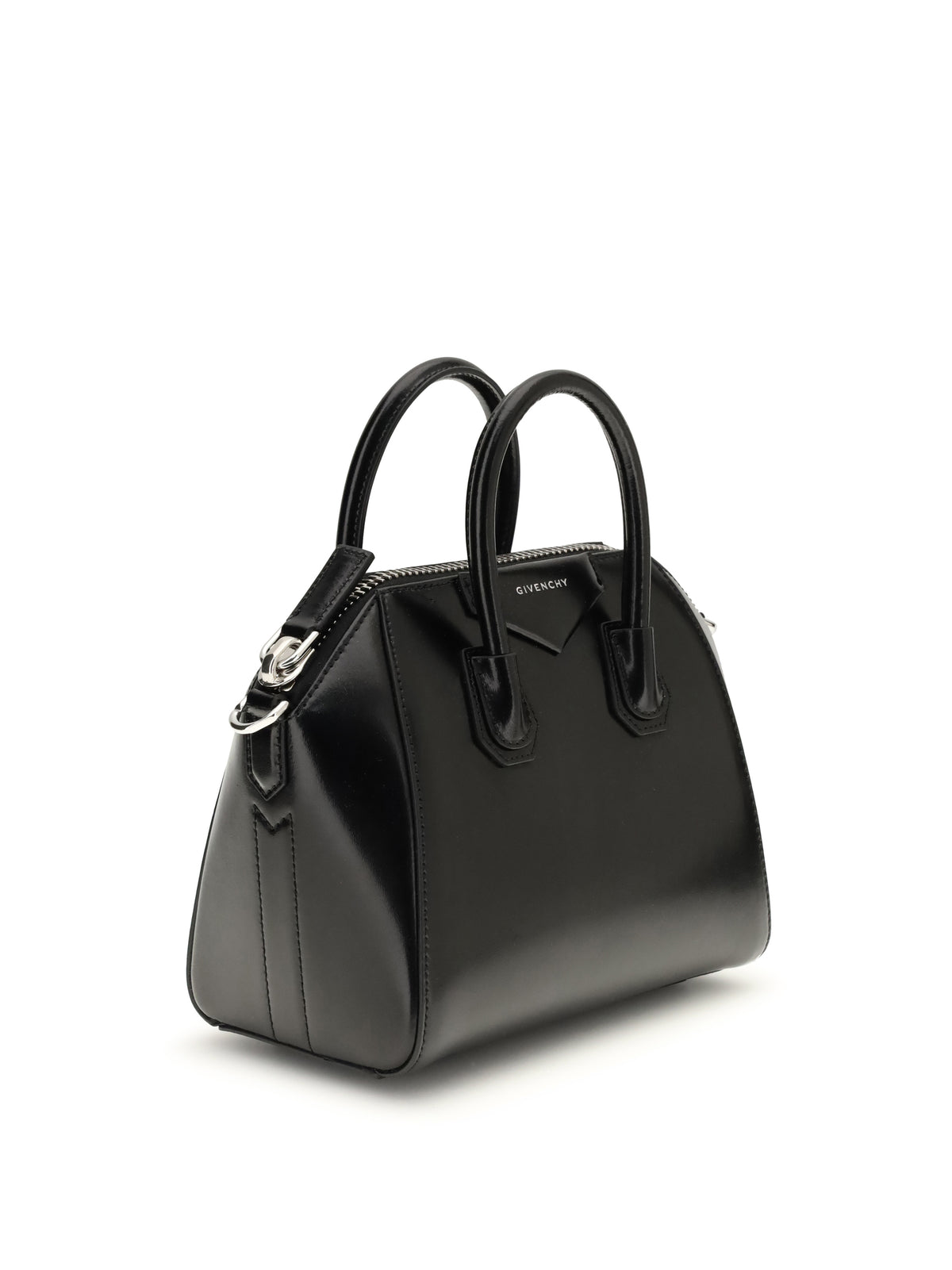 Givenchy Box leather Antigona mini Handbag - Black