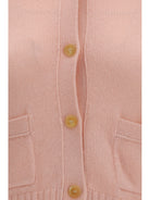 Acne Studios Cashmere V-neck Cardigan - Light Rose Pink