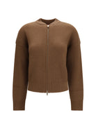 Max Mara Studio Carnet ribbed Cardigan - Castagna