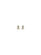 Valentino Garavani Ovalette Earrings in metal and Swarovski® crystals - Gold/Crystal