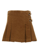 Golden Goose "Journey W's" Wrap Mini Skirt - Brown
