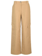 Ganni Canvas Cargo Pants - Beige