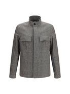 Zegna High-collar Shirt Jacket - 001