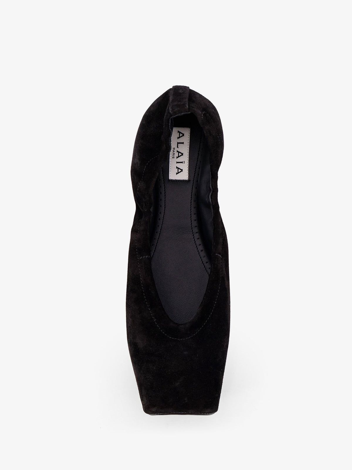 Alaïa Ballet Flats suede ballerinas - Noir