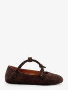 Alaïa Le Teckel Suede Ballet Flats - Brun Fonce