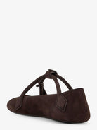 Alaïa Le Teckel Suede Ballet Flats - Brun Fonce